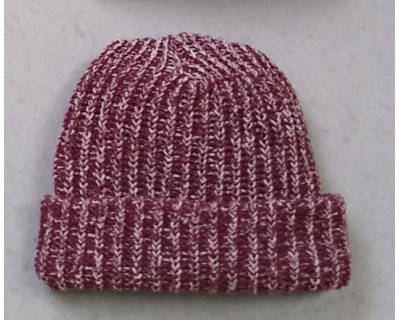 Watch Cap Twisted BURGUNDY